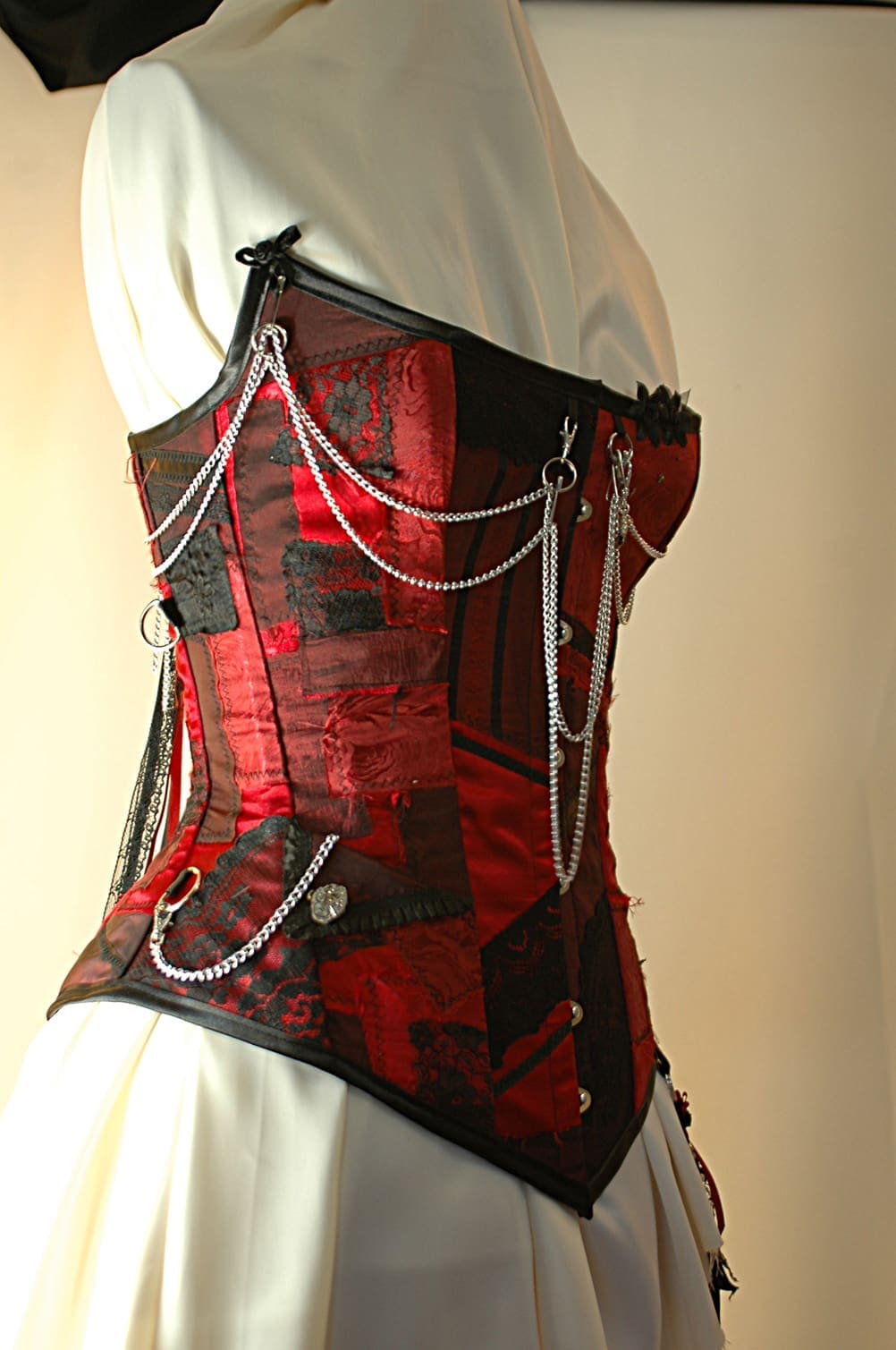 Steampunk patchwork corset - Image 3